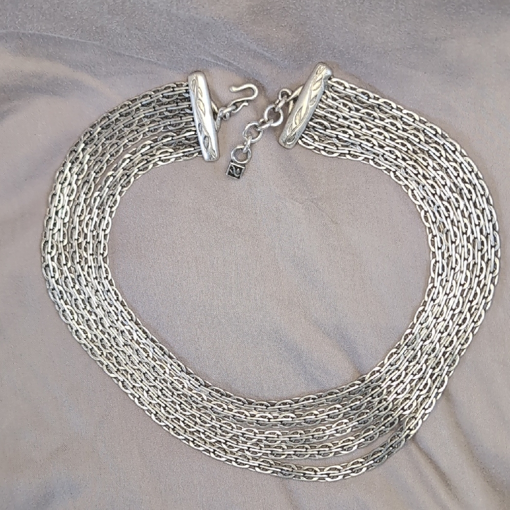Vintage Silver  Multi-Strand Necklace